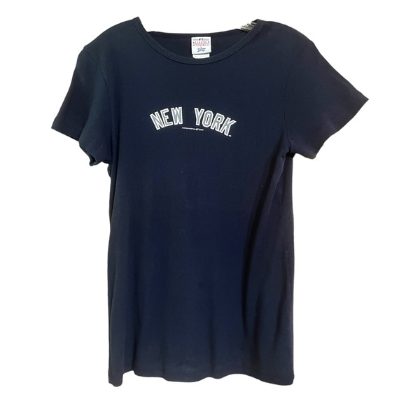 Vintage New York Yankees Rodriguez 13 Women's Navy T Shirt Sz M GUC - Picture 2 of 10